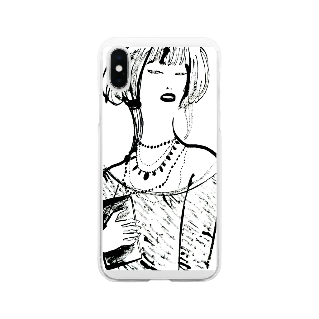 _F_U_T_A_N_J_I_のゴージャス姉さん Soft Clear Smartphone Case