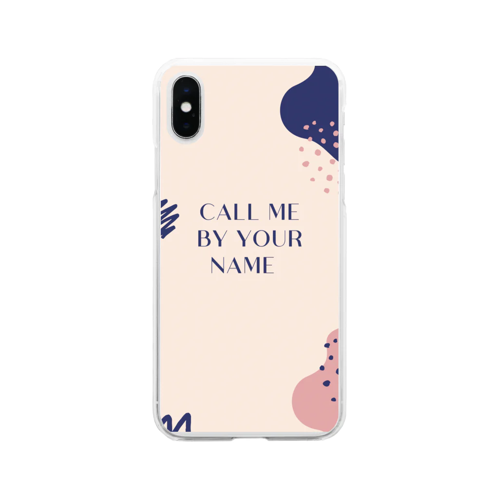 GratitudeのCall me by your name  Soft Clear Smartphone Case