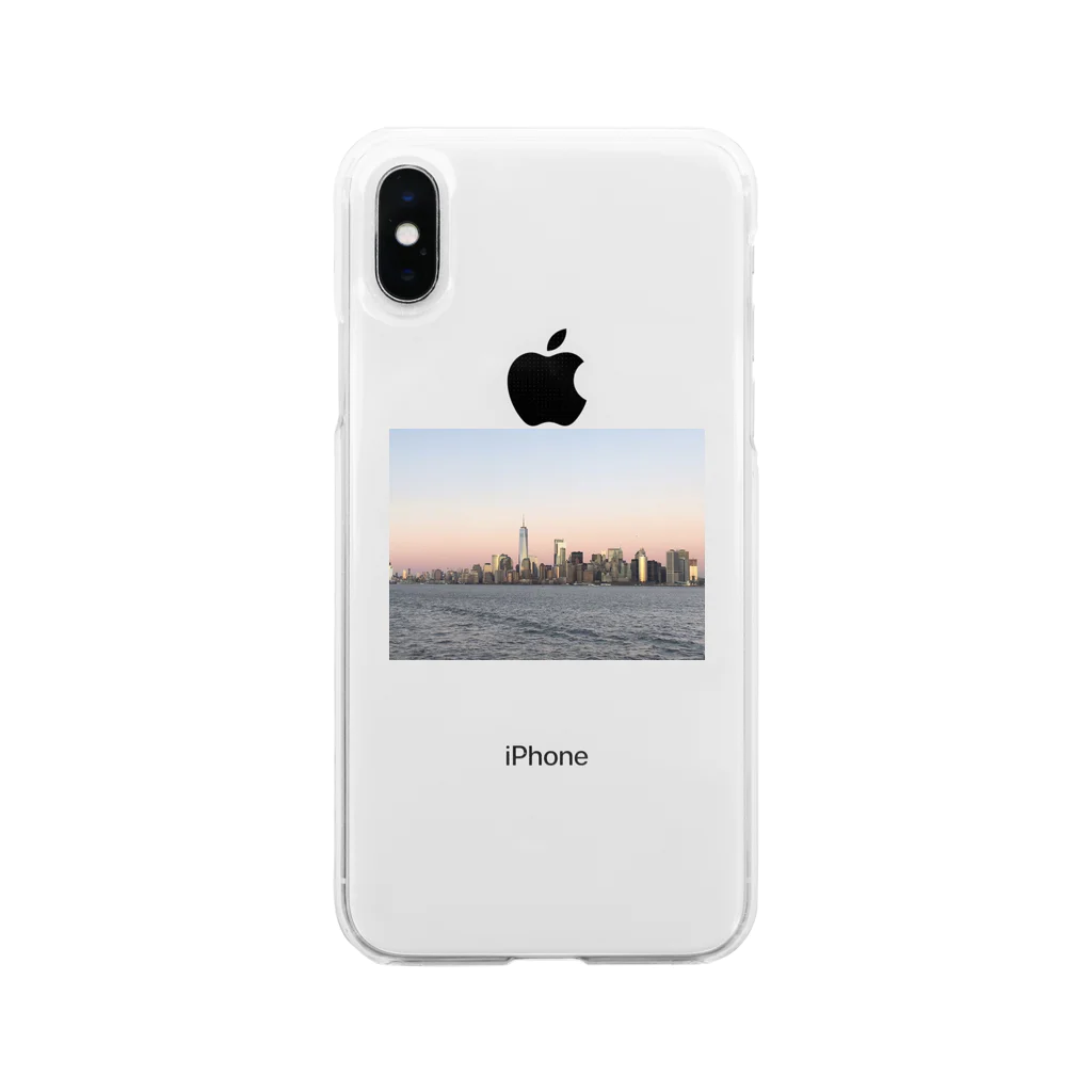 LisaSimpson4 Design のNew York Skyline  Soft Clear Smartphone Case