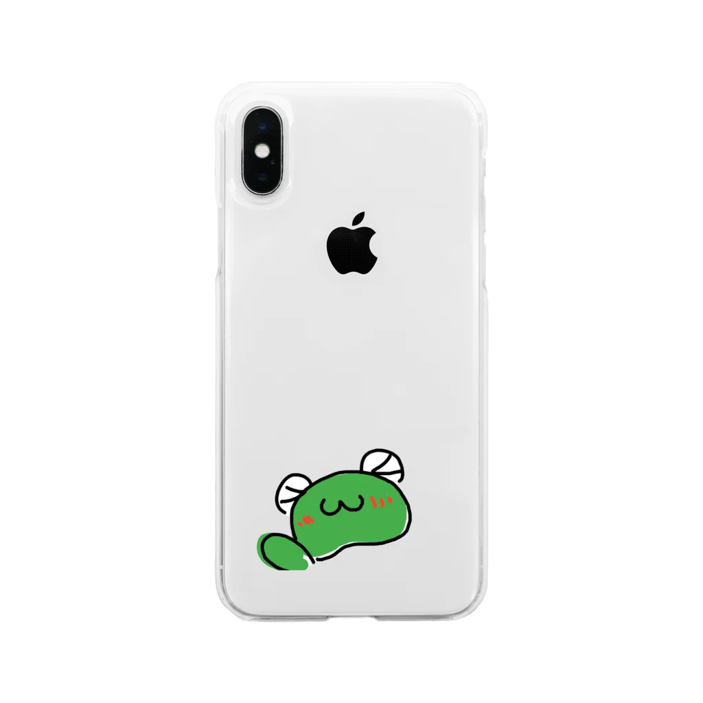 KEROYON_HOUSEのスマホにけろよん Soft Clear Smartphone Case