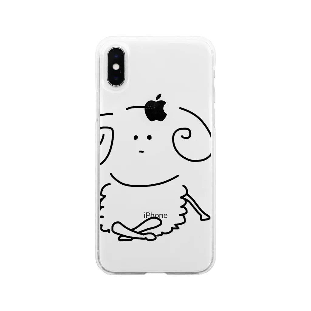 ちゃその仰ぐ羊くん Soft Clear Smartphone Case