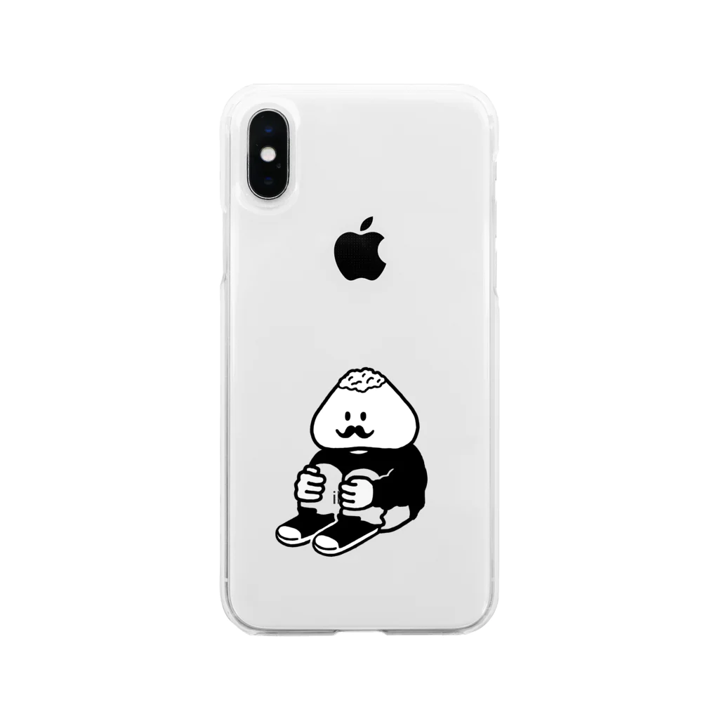 onigiridaimajin web shopのまじんに好きな柄のズボンを履かせられるグッズ Soft Clear Smartphone Case