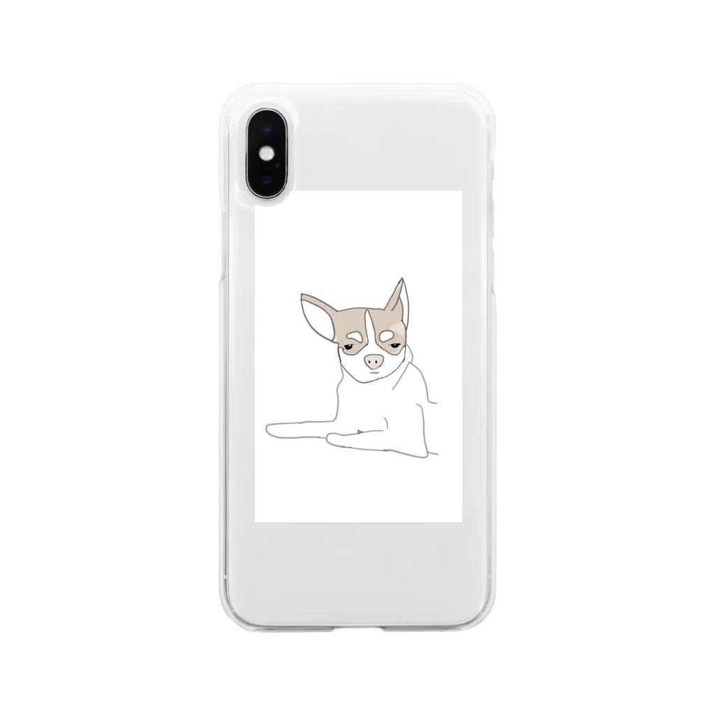 アイケンシフォンのアイケンチワワ Soft Clear Smartphone Case