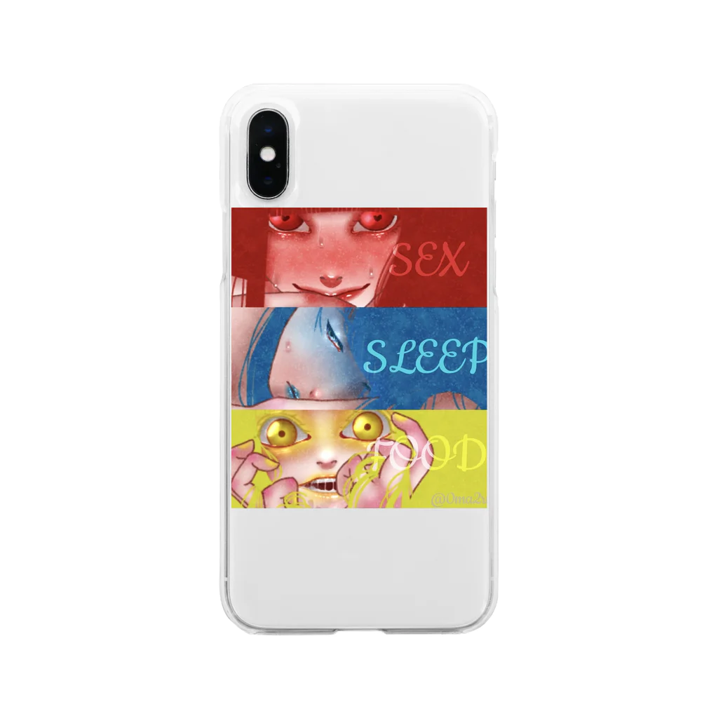 OFESTIVALの三大欲求 Soft Clear Smartphone Case