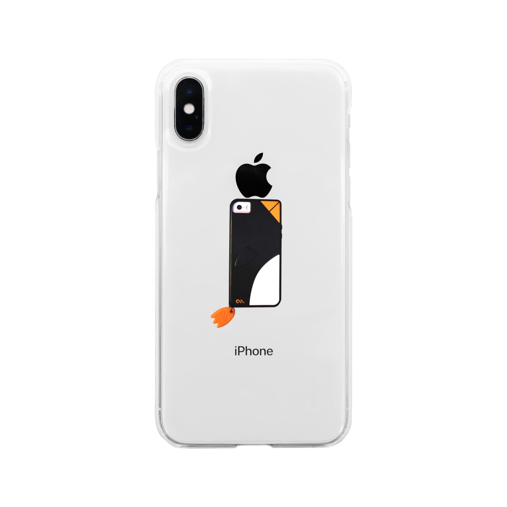 お気に入りペンギンスマホケースのスマホケース 塩ペンギン Tanakanoshio のソフトクリアスマホケース Iphoneケース 通販 Suzuri スズリ