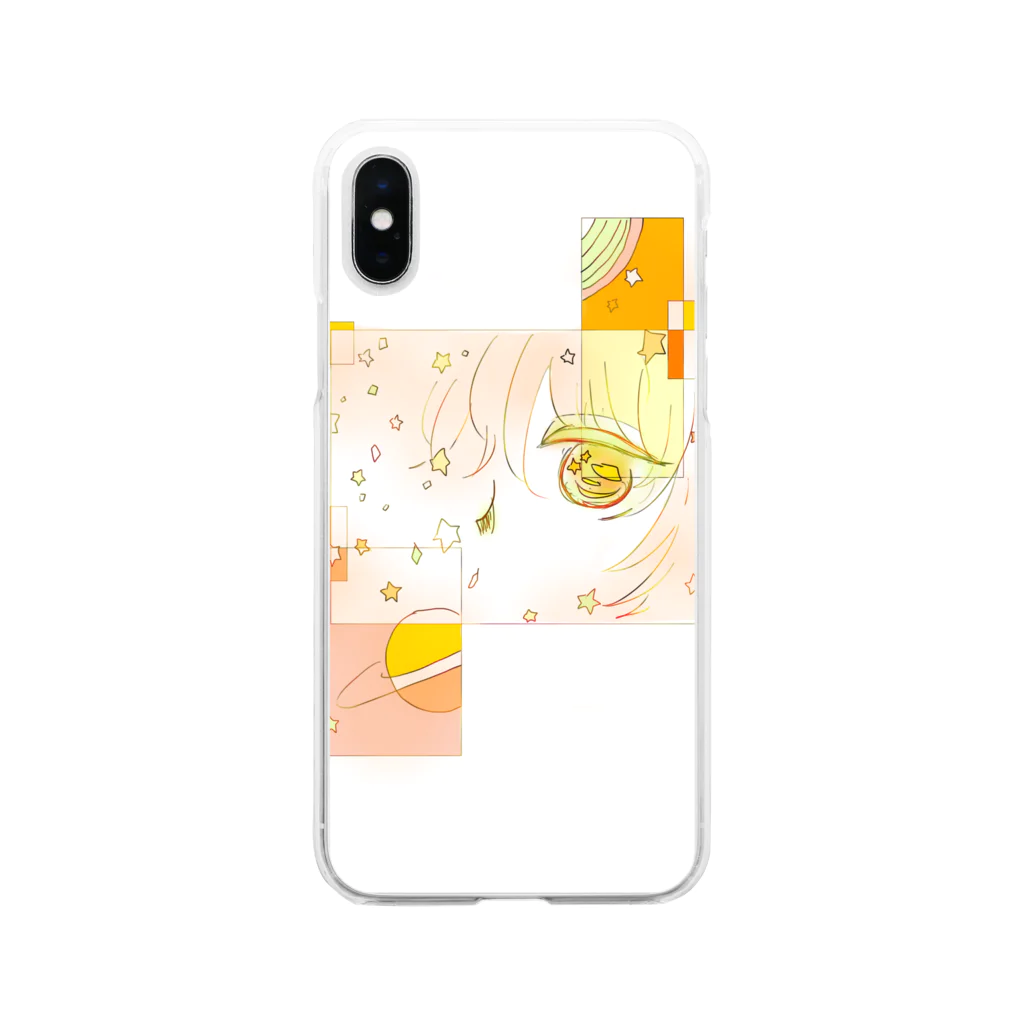 スカイのきらきら Soft Clear Smartphone Case