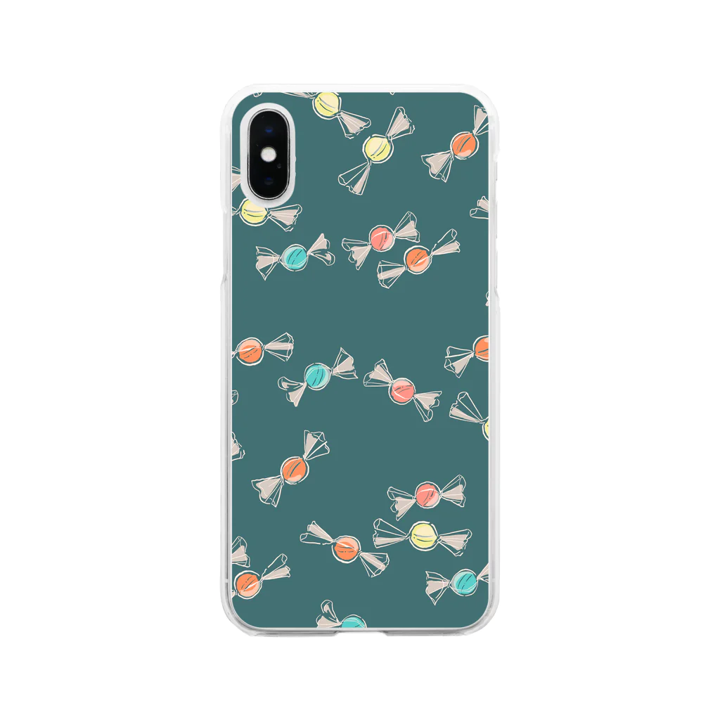 PIRIRITOの飴ちゃん_yoruyami ver. Soft Clear Smartphone Case