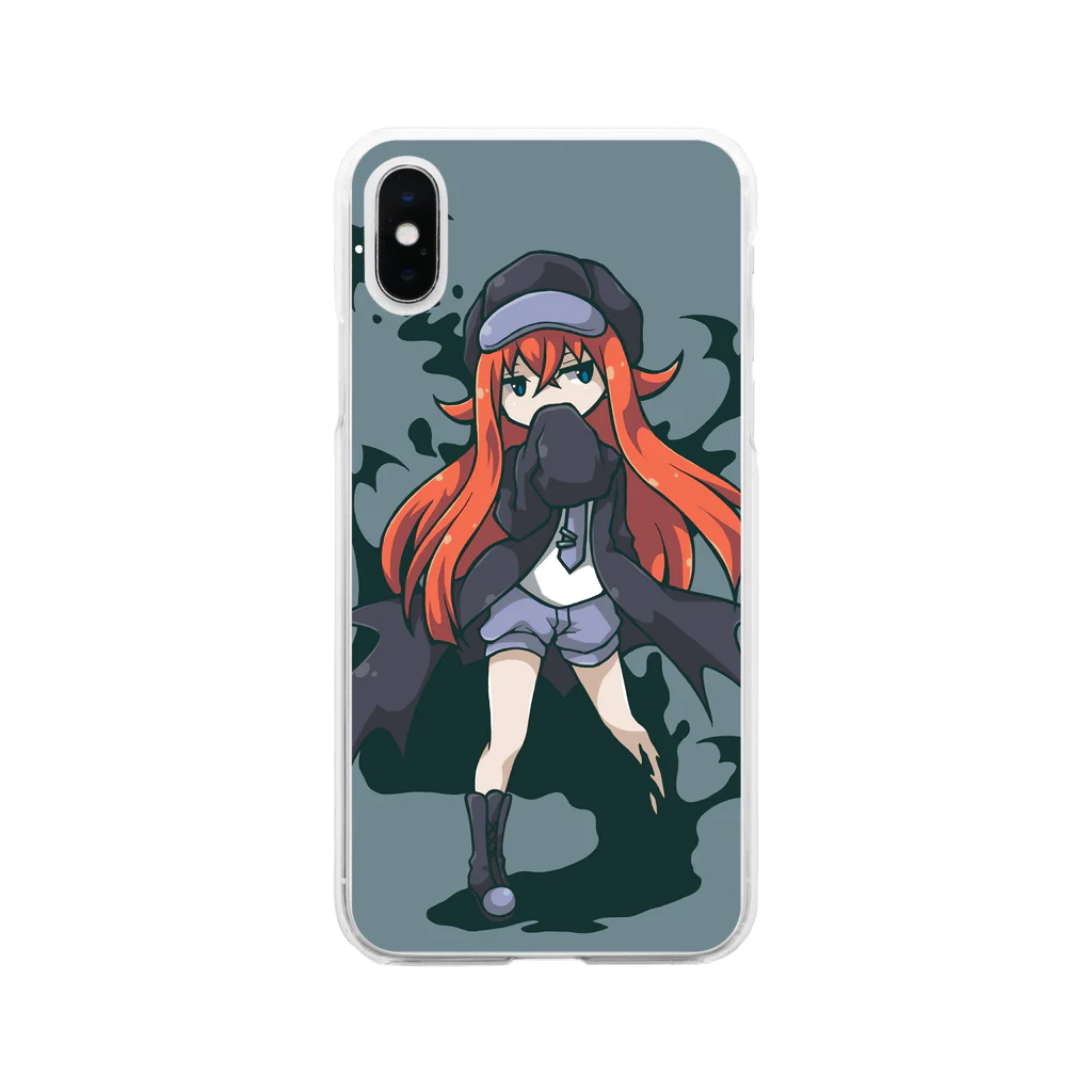 吟遊雑貨のバットガール Soft Clear Smartphone Case