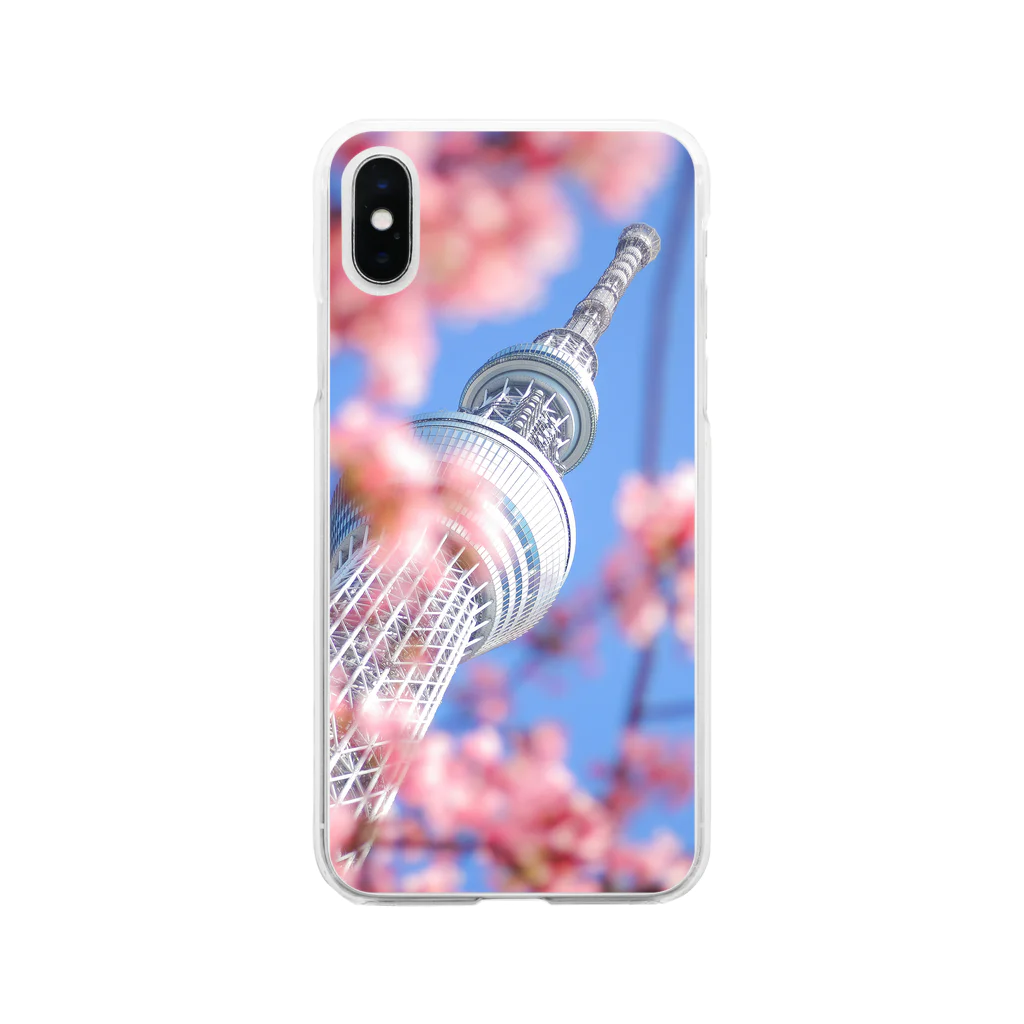 OgaのTokyo SKYTREE in Spring Soft Clear Smartphone Case