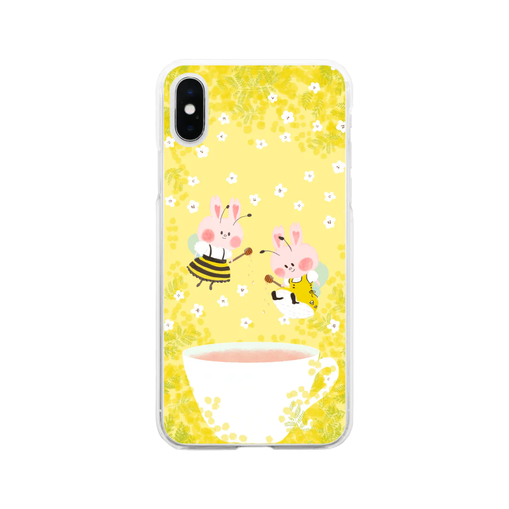 マエダレナ / イラストレーターのみつばちハニー  【Cherrymimmy】ソフトクリアスマホケース Soft Clear Smartphone Case