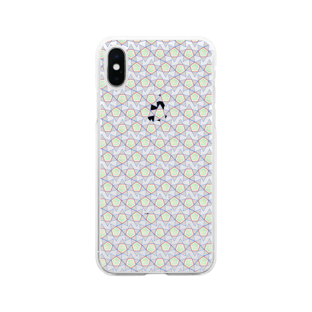 KUFUKUショップの健忘救星！KUFUKUスーパーペンタグラム Soft Clear Smartphone Case