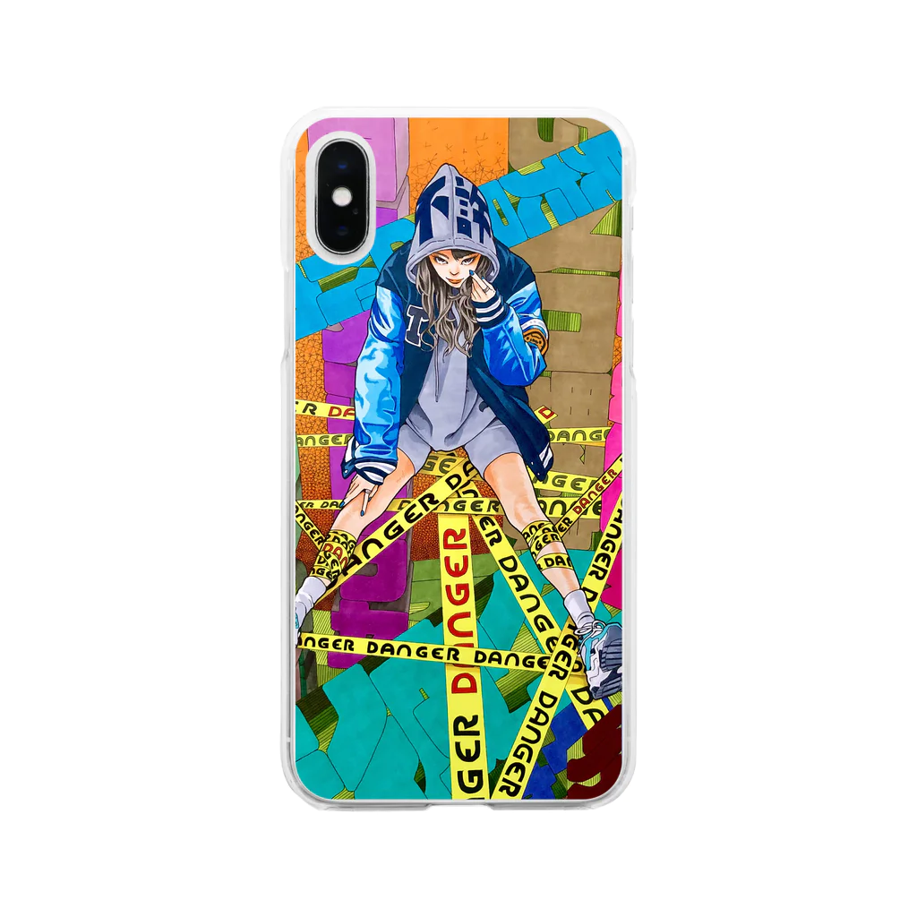 RYUTA・T／イラストレーターのfrustration Soft Clear Smartphone Case