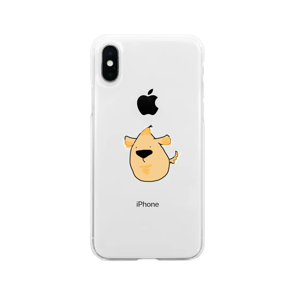 ayaham12のゴールデンのu-ちゃん Soft Clear Smartphone Case