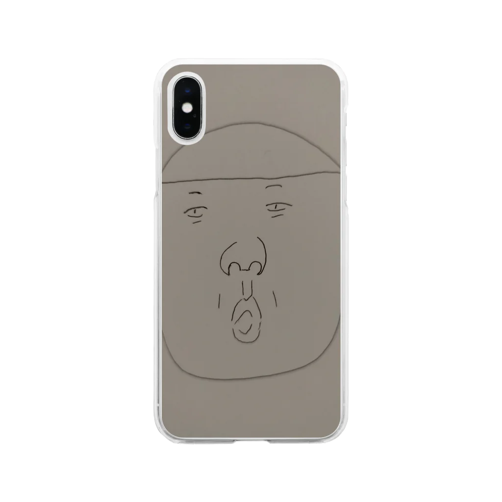 unknownworksのおっくん。 Soft Clear Smartphone Case