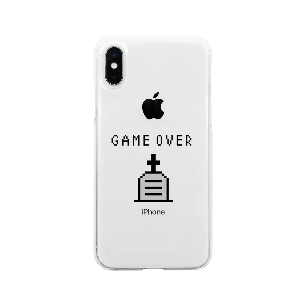 .lab ［ドットラボ ］の［ドット絵］GAME OVER Soft Clear Smartphone Case