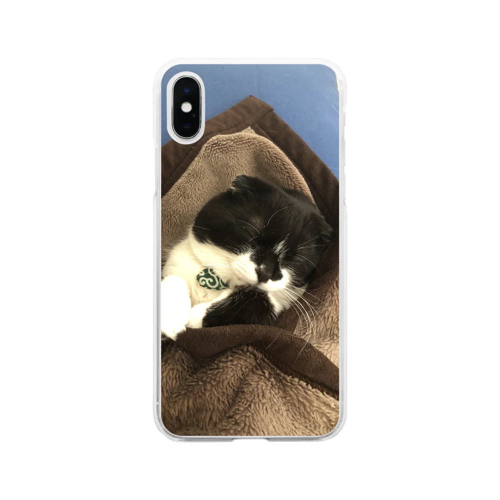 ひろまる🧩のらんまるグッズ Soft Clear Smartphone Case