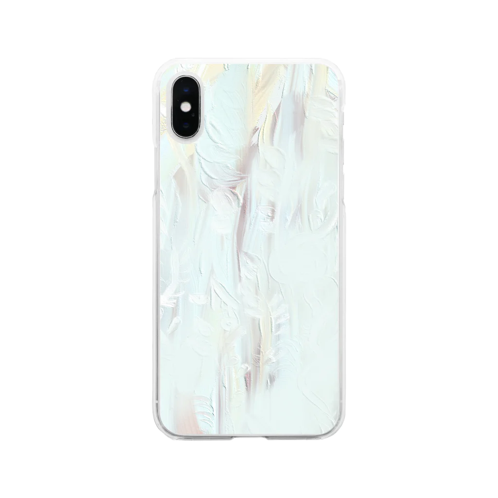 SuzukiCoのBianco シロ Soft Clear Smartphone Case