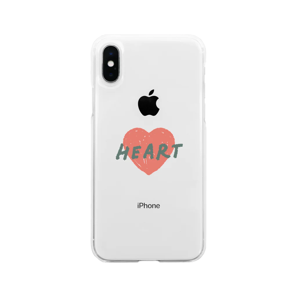 わかかのHEART Soft Clear Smartphone Case