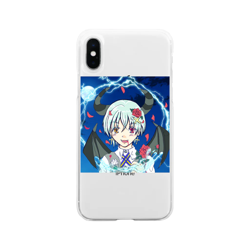 さくらんぼねこの聖職者でも悪魔になりたい Soft Clear Smartphone Case