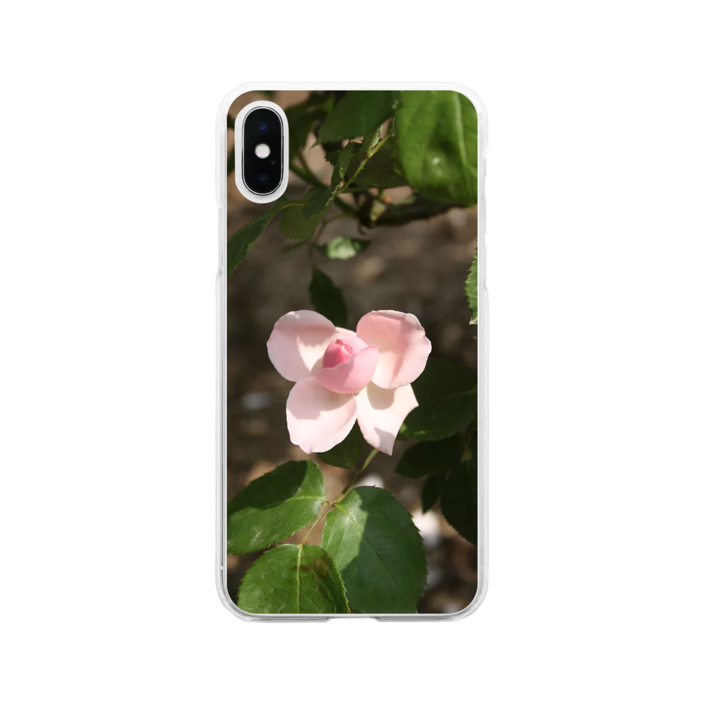 yumiの薔薇～リボン Soft Clear Smartphone Case