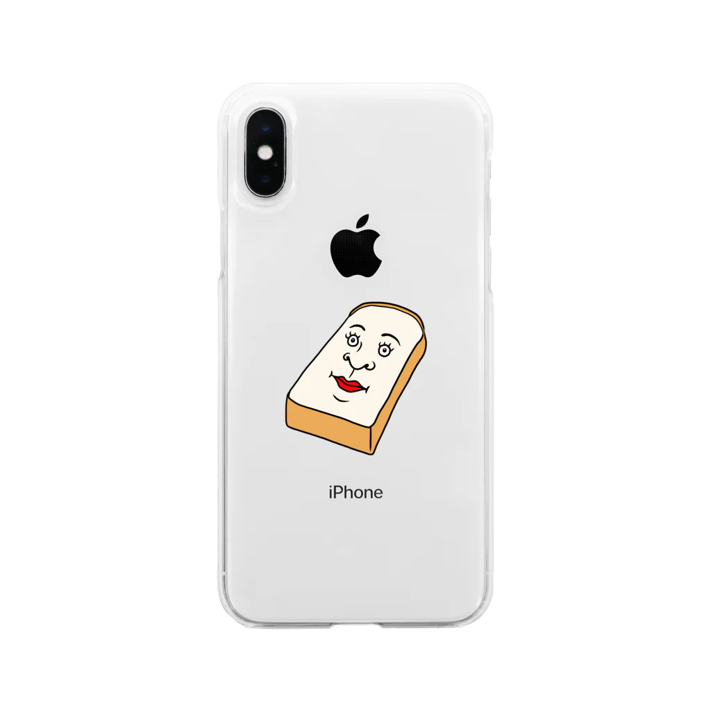 ホビヲノエのお店のかっこいい二枚目の食パン Soft Clear Smartphone Case
