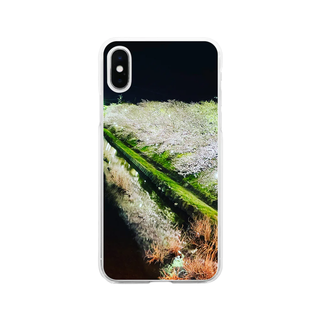 甘党さんの桜 Soft Clear Smartphone Case