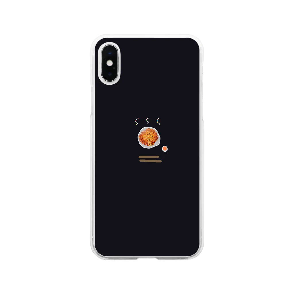 水彩屋の焼き餃子 Soft Clear Smartphone Case