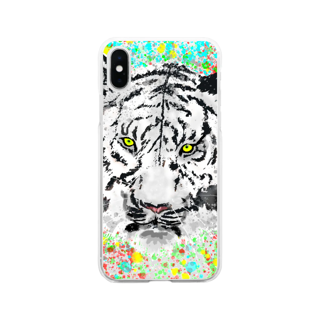 amamartのtiger Soft Clear Smartphone Case