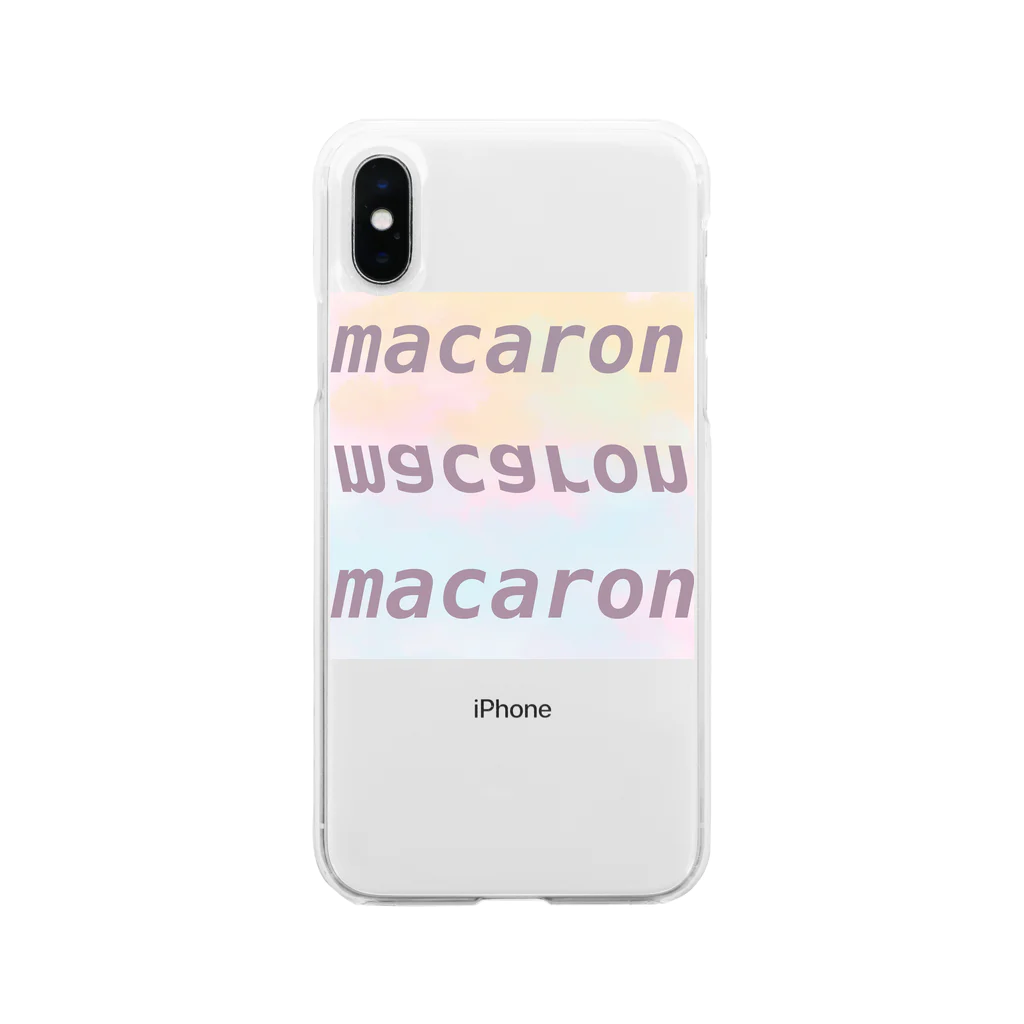 macaronマカロン🍯のmacaron淡め Soft Clear Smartphone Case