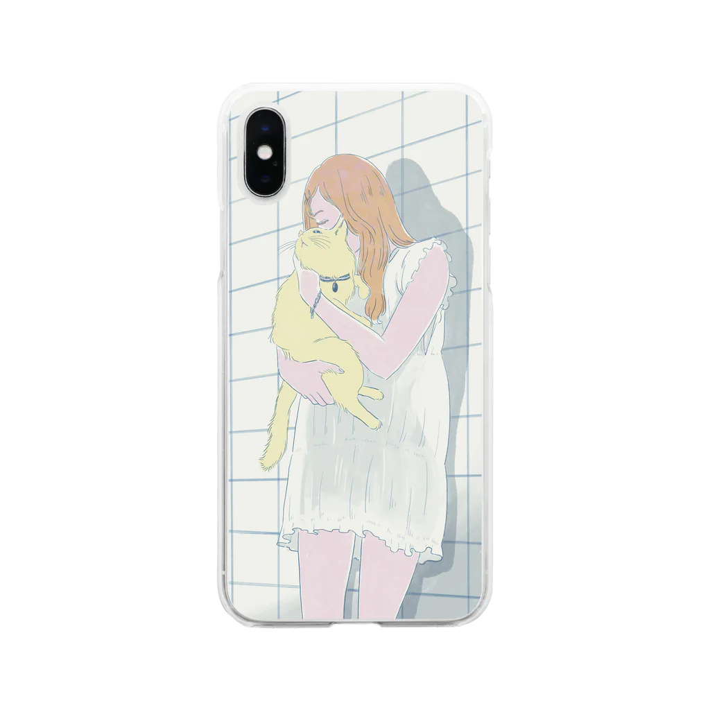 えちかわ雑貨店のI love”Fuwa Fuwa “2 Soft Clear Smartphone Case