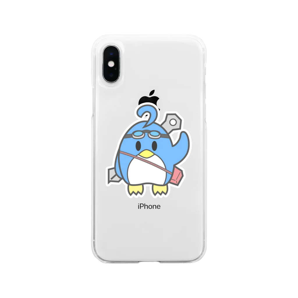 ペンギンショップのペンギン社長 Soft Clear Smartphone Case