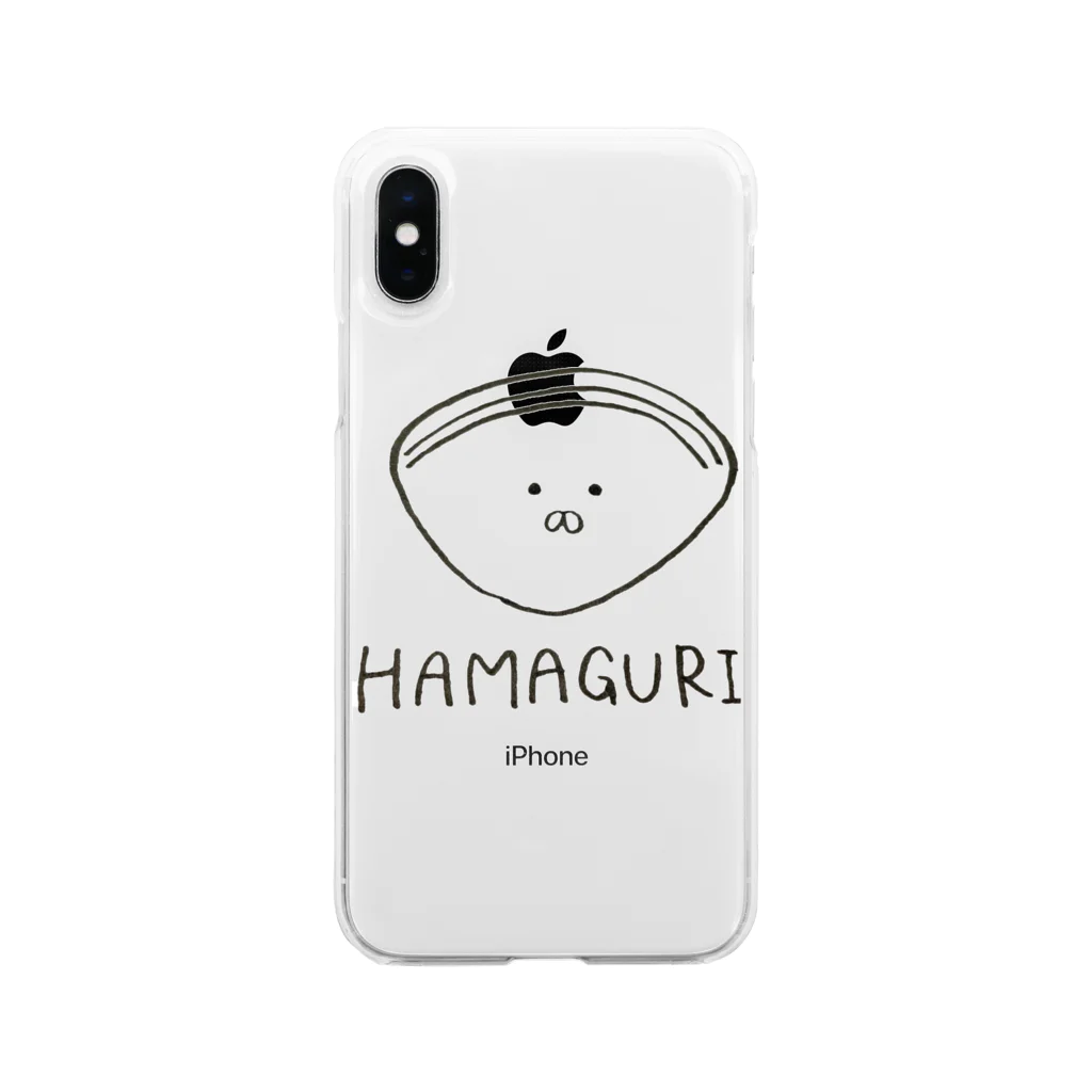 もちりのはまぐりおじさん Soft Clear Smartphone Case