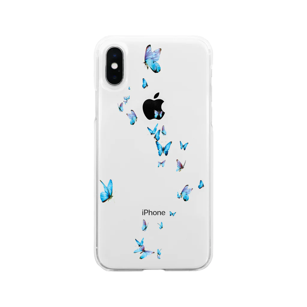 青依青のmorpho party smartphonecase C Soft Clear Smartphone Case