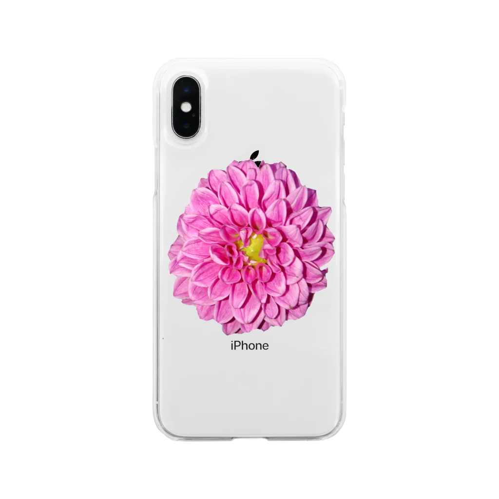 水彩屋のDahlia Soft Clear Smartphone Case