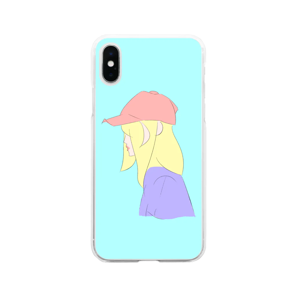 「お白湯」のベリーガール Soft Clear Smartphone Case