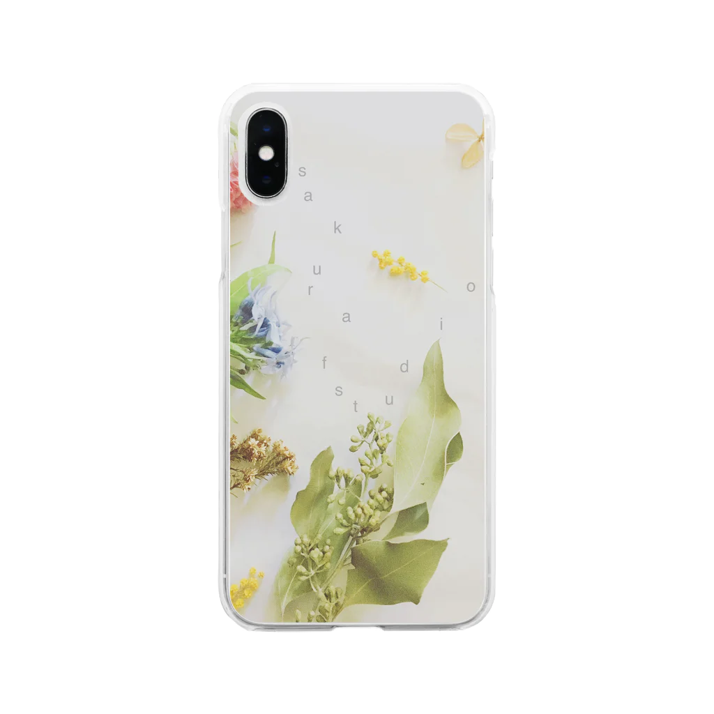 sakura f studioの丁子草とか Soft Clear Smartphone Case