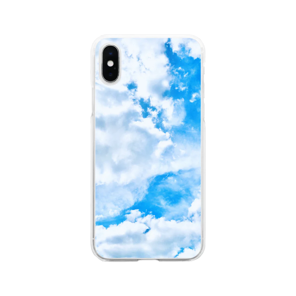 いつかの景色の遥か上空より Soft Clear Smartphone Case