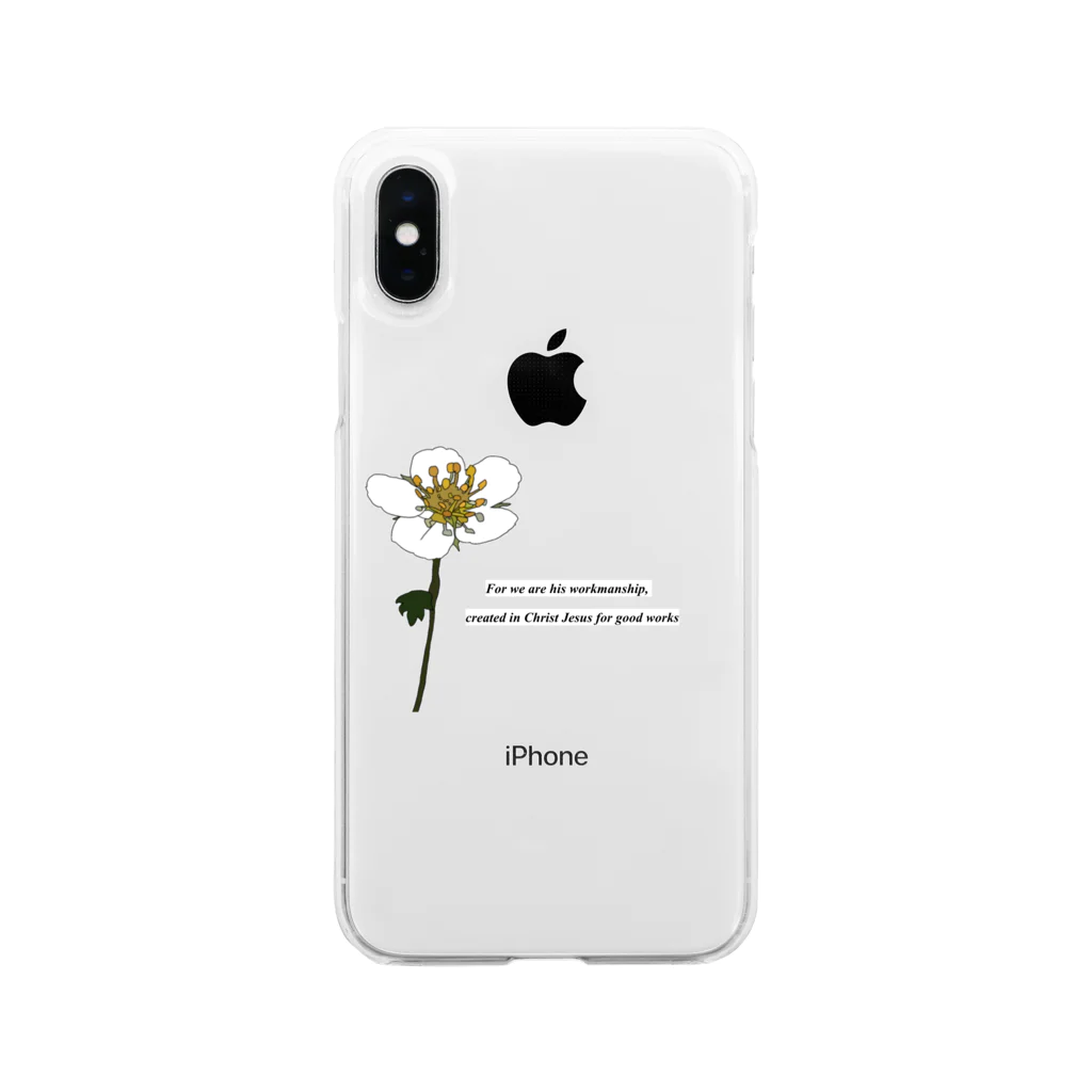 Haneulのお花 Soft Clear Smartphone Case