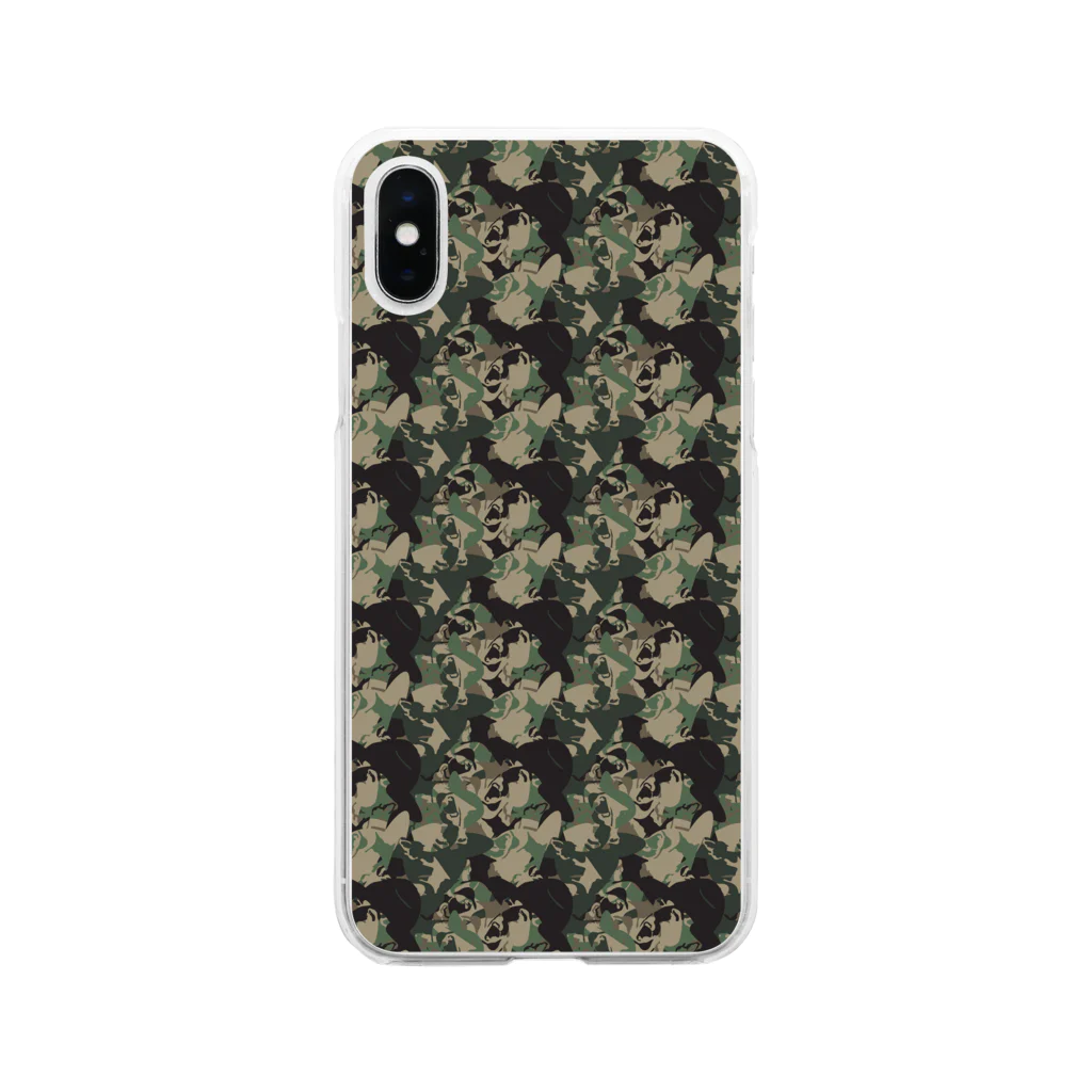 RAN CHANNELのHartman Warface Camo Soft Clear Smartphone Case