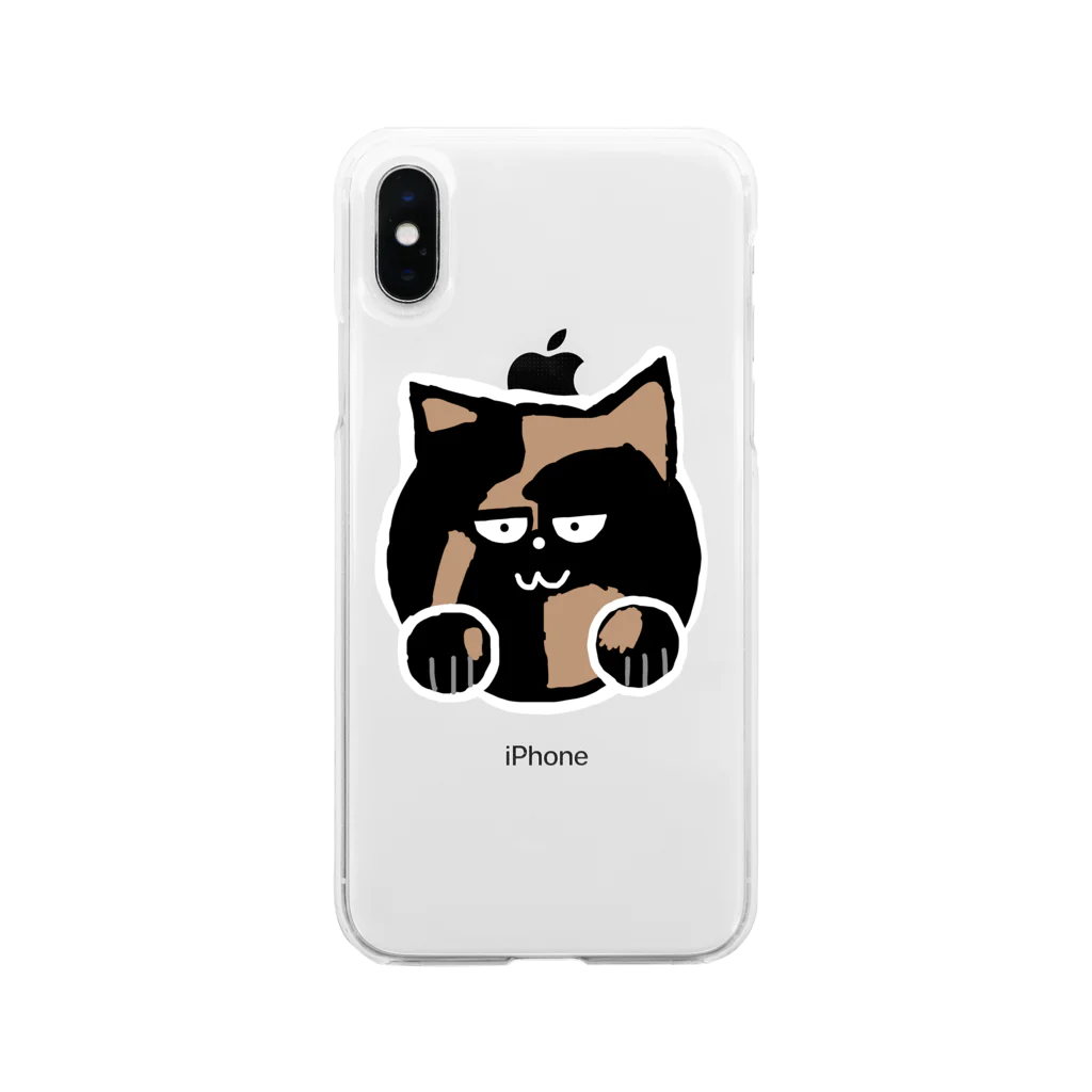 サビ猫azunekoのおうちのサビ猫のazuneko(あずねこ) Soft Clear Smartphone Case