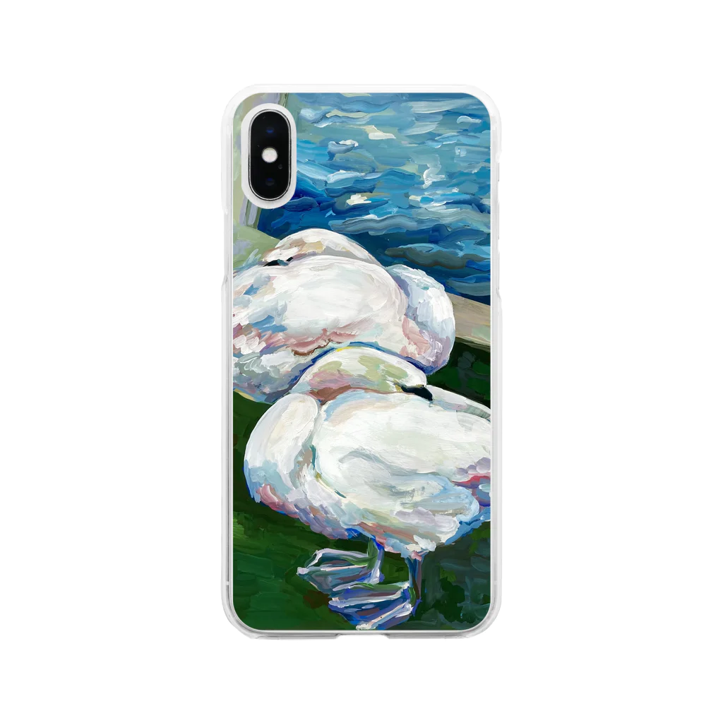 KACHA のswan🦢🦢 Soft Clear Smartphone Case