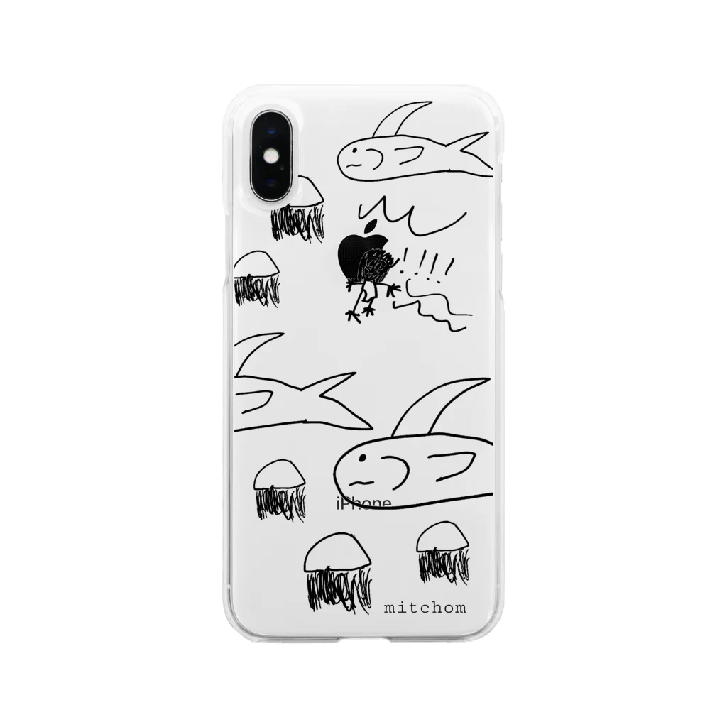 mitchomのうみのなか Soft Clear Smartphone Case