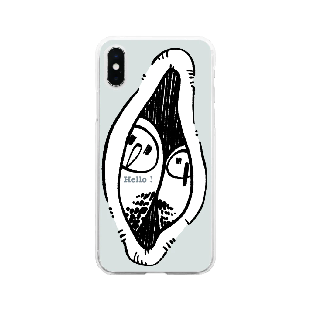 トリカゴの鳥に挨拶して欲しい人間向け(淡い) Soft Clear Smartphone Case