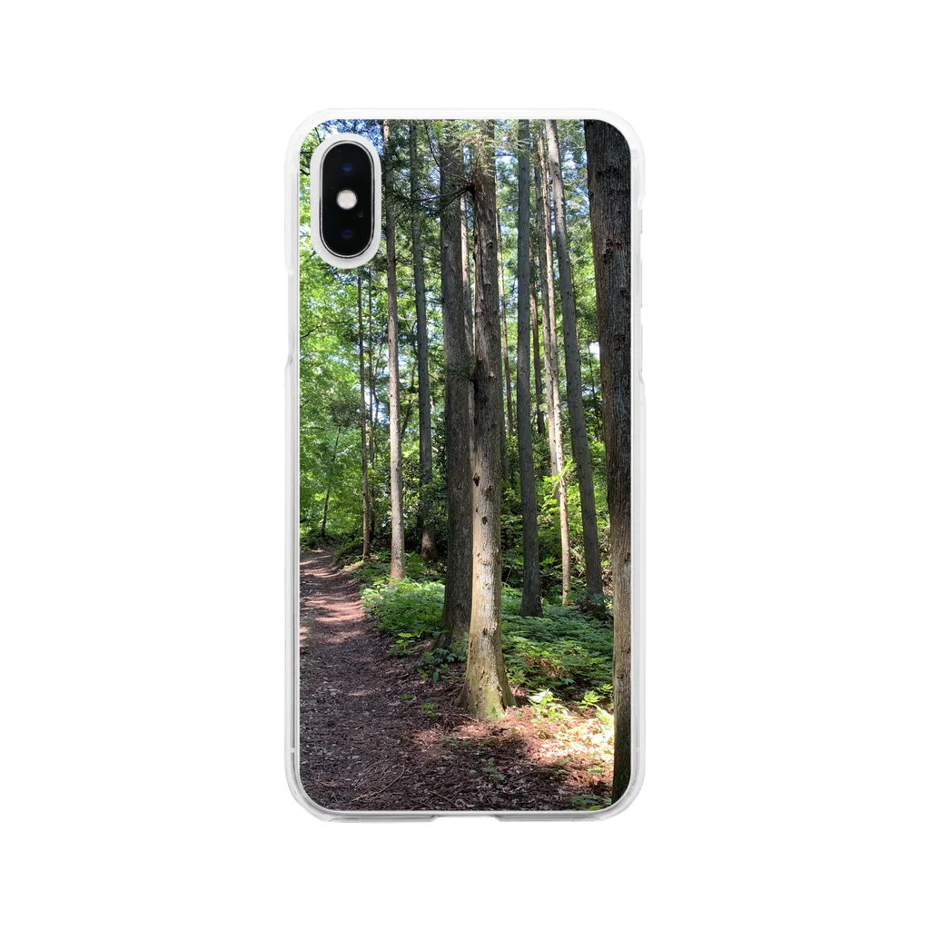 Harugakitaの木漏れ日の散歩道 Soft Clear Smartphone Case