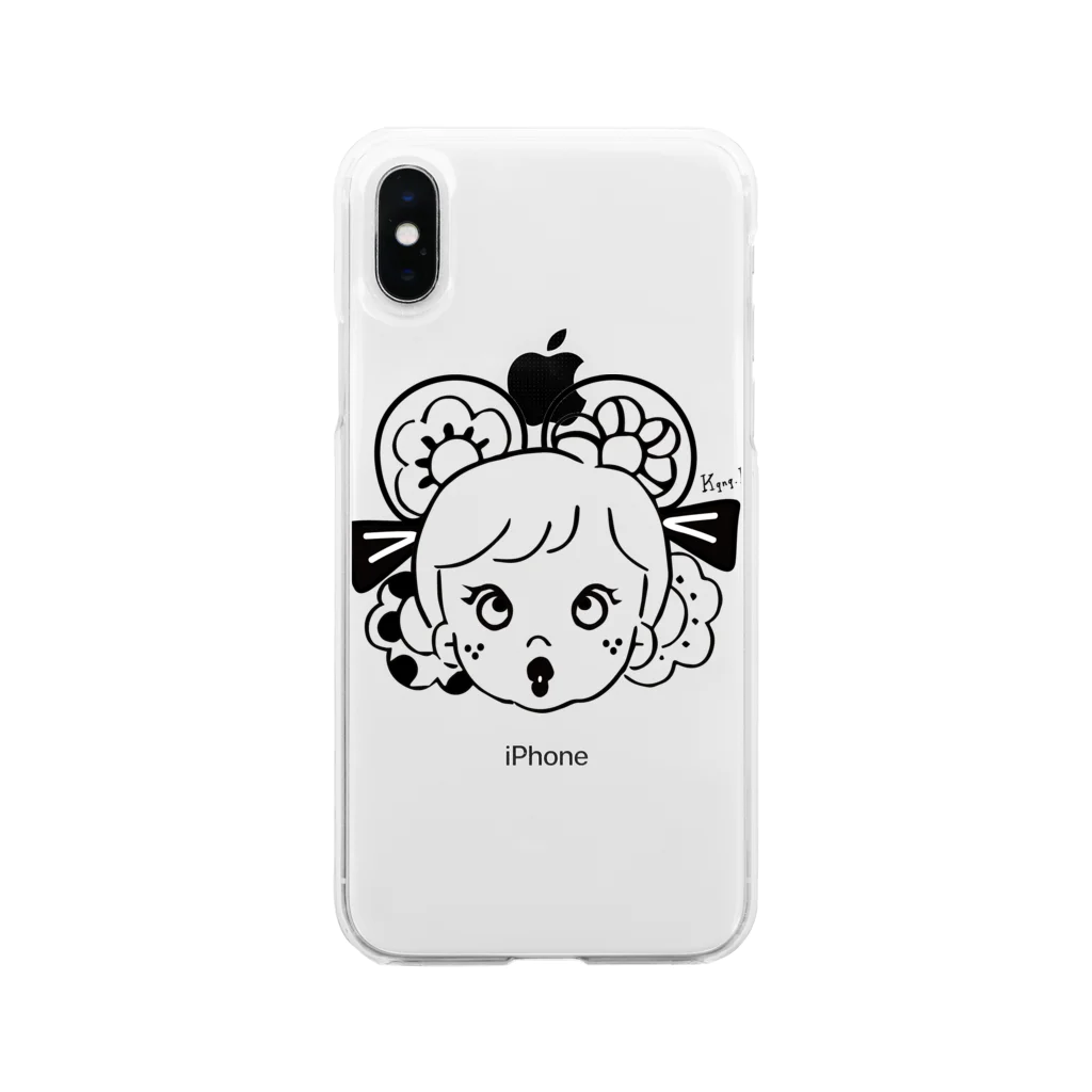 イラストレーター　Kqnq Mizunoのすずらん Soft Clear Smartphone Case