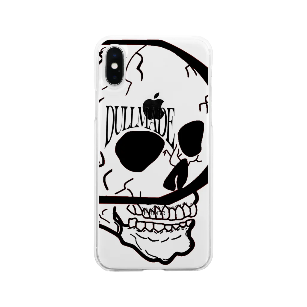 DULLのDULL Skull スマホケース ソフトクリアスマホケース