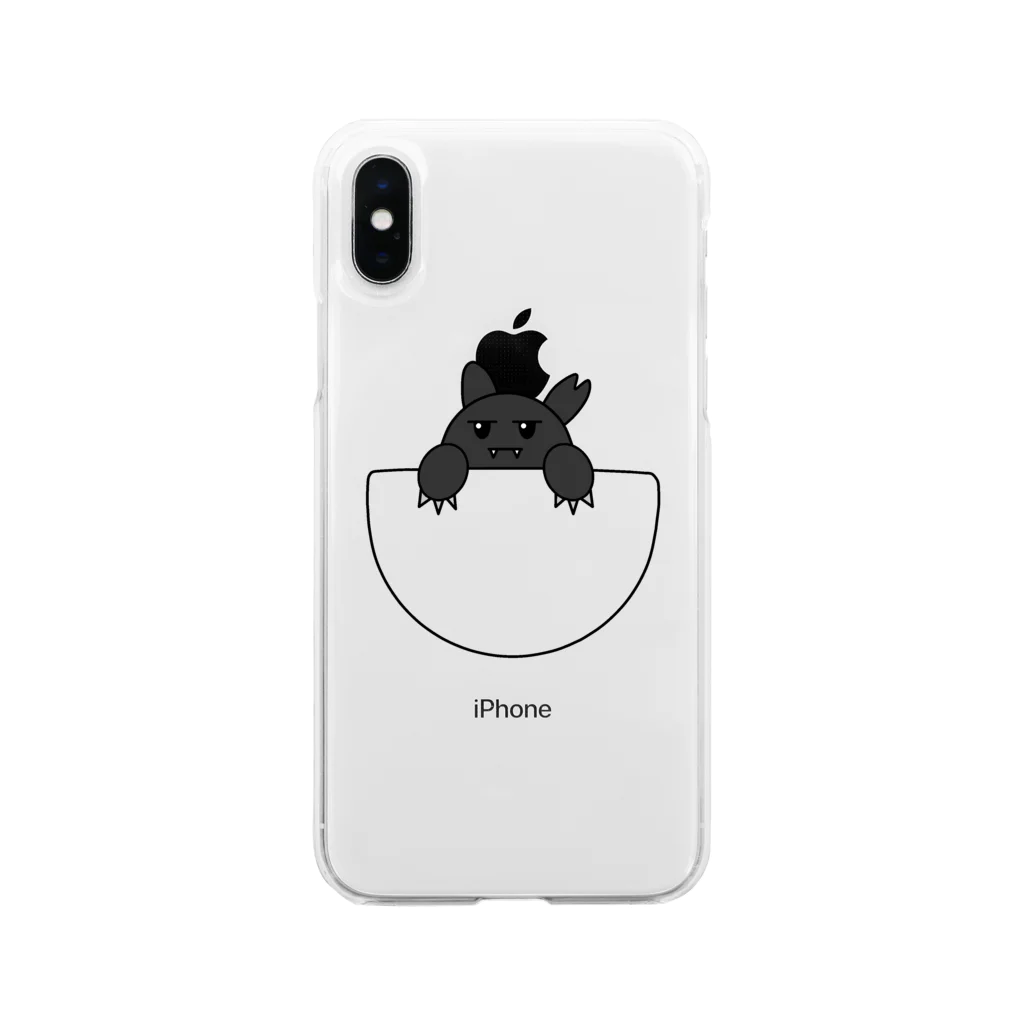 Kickassのポケットに住み着く猫です Soft Clear Smartphone Case