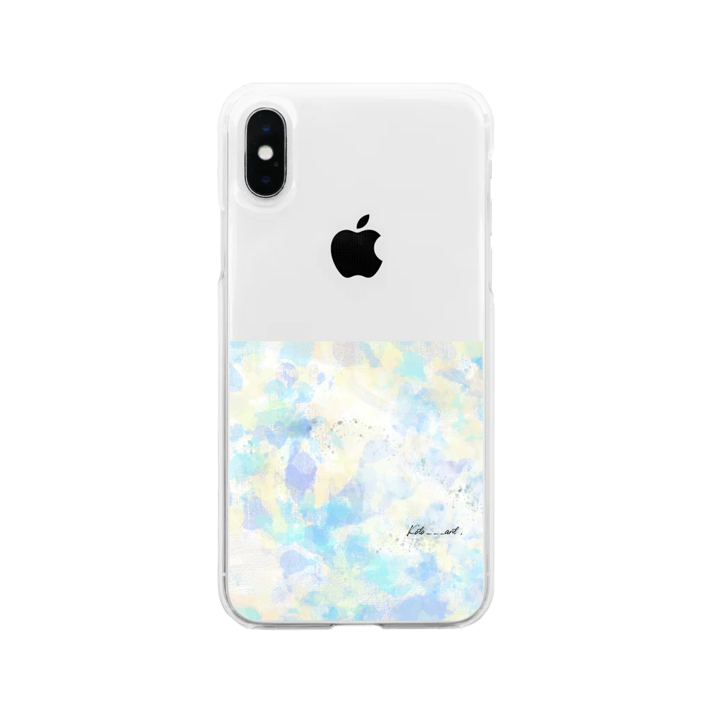 koto___artのmodern art Soft Clear Smartphone Case