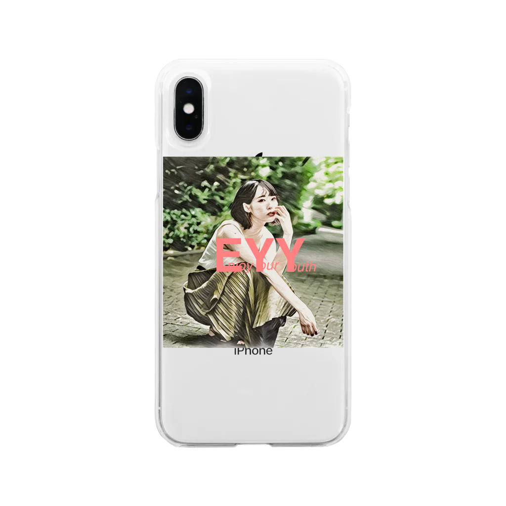 EYY（enjoy your youth.）の夏の娘 Soft Clear Smartphone Case