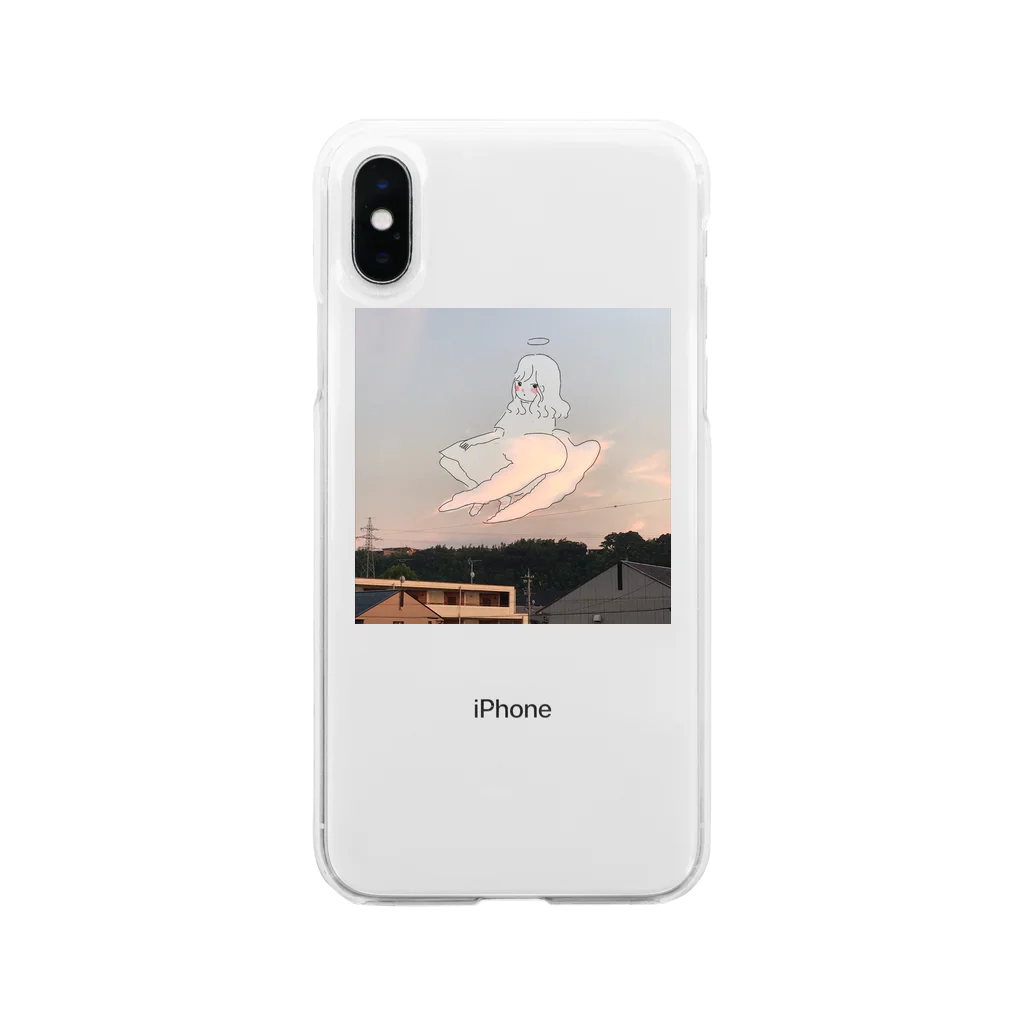 🎗のangelちゃん Soft Clear Smartphone Case